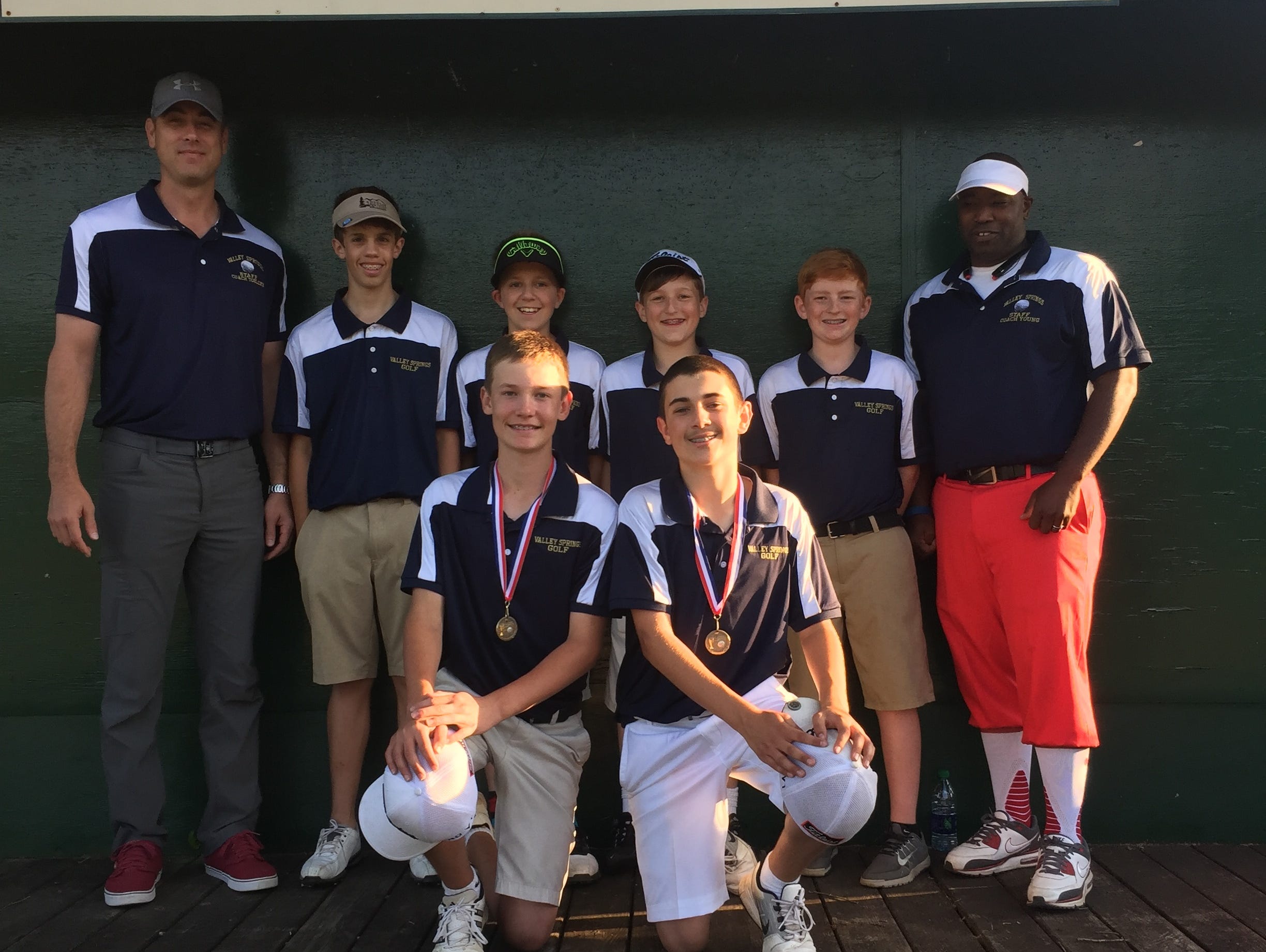 The Valley Springs Middle School golf team recently finished off an undefeated season.
