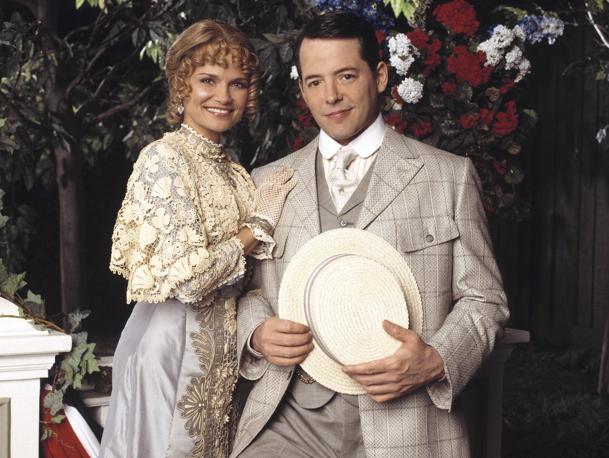 Matthew Broderick and Kristin Chenoweth in 'Meredith Wilson's Music Man' on ABC.