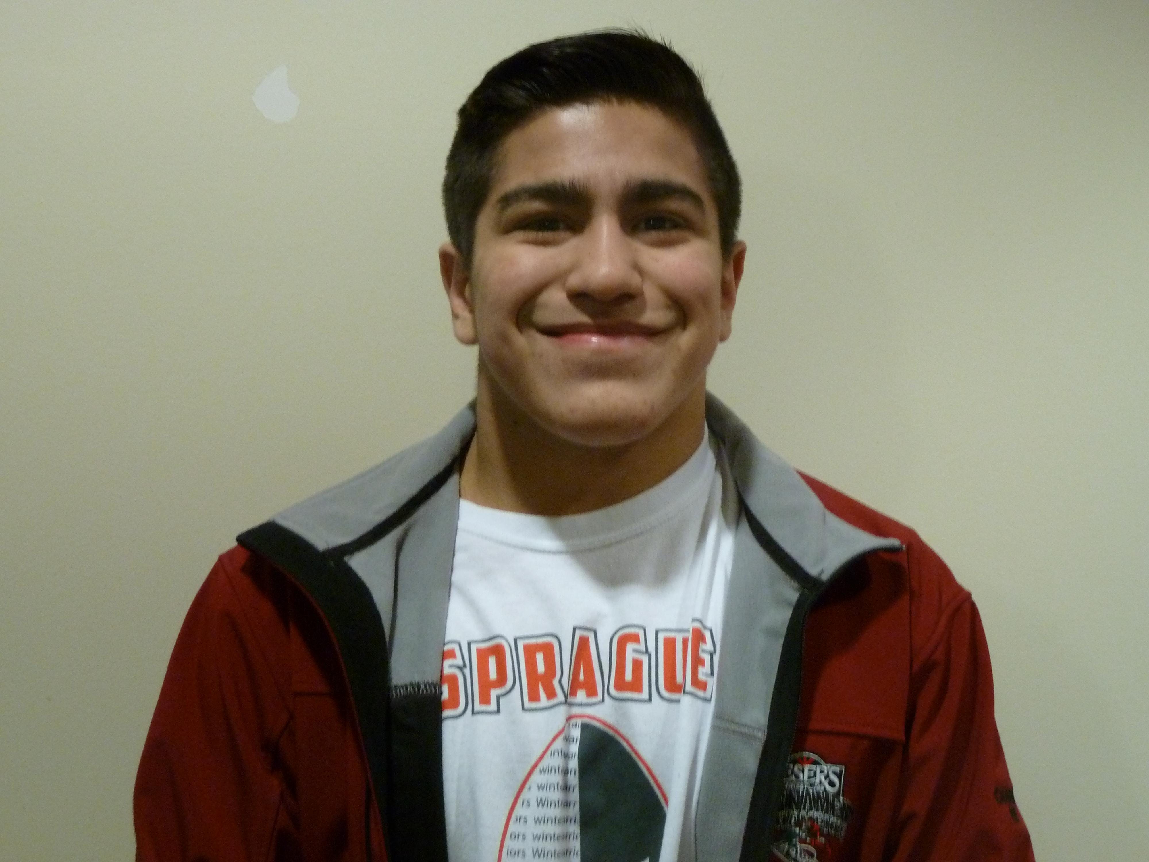 Sprague freshman Santos Cantu