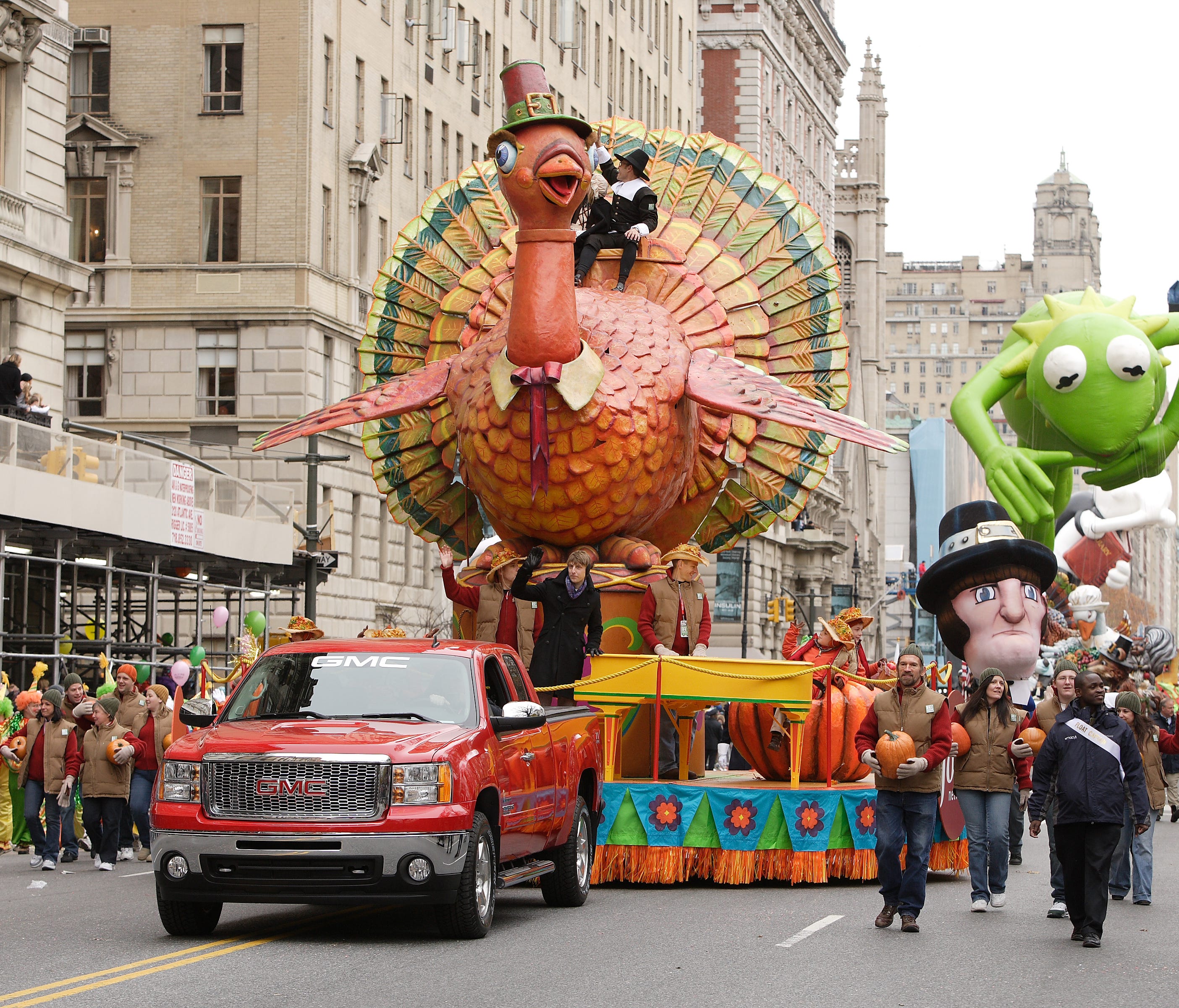 Tom Turkey float at the Macy's Thanksgiving Day Parade.