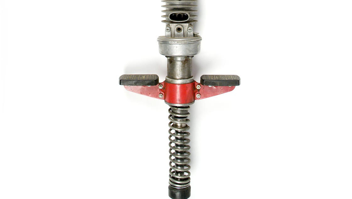 Motorized pogo stick a Hoosier did it