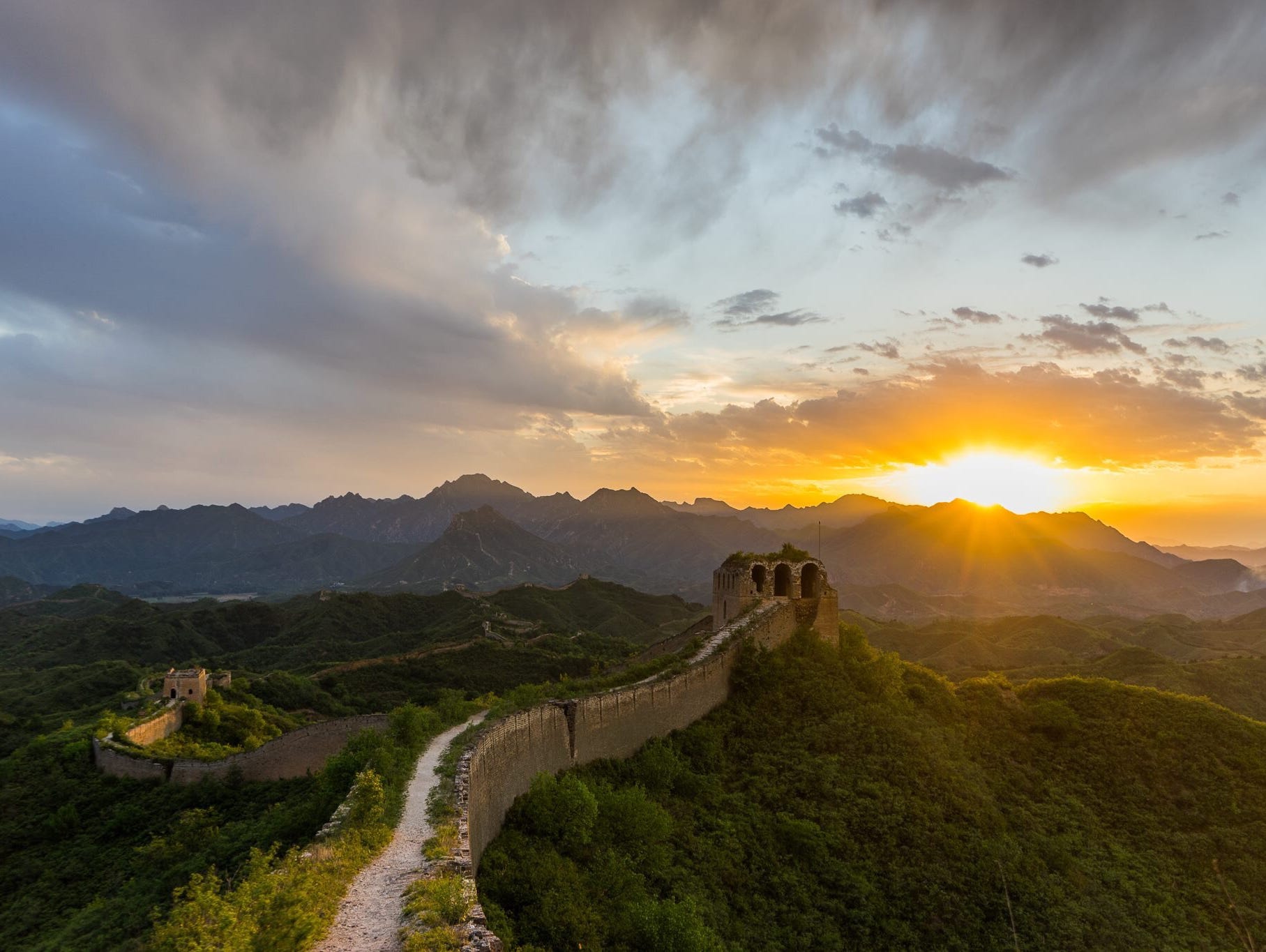 The Great Wall of China.