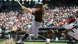 Aug. 17: Pirates' John Jaso singles in the fifth inning