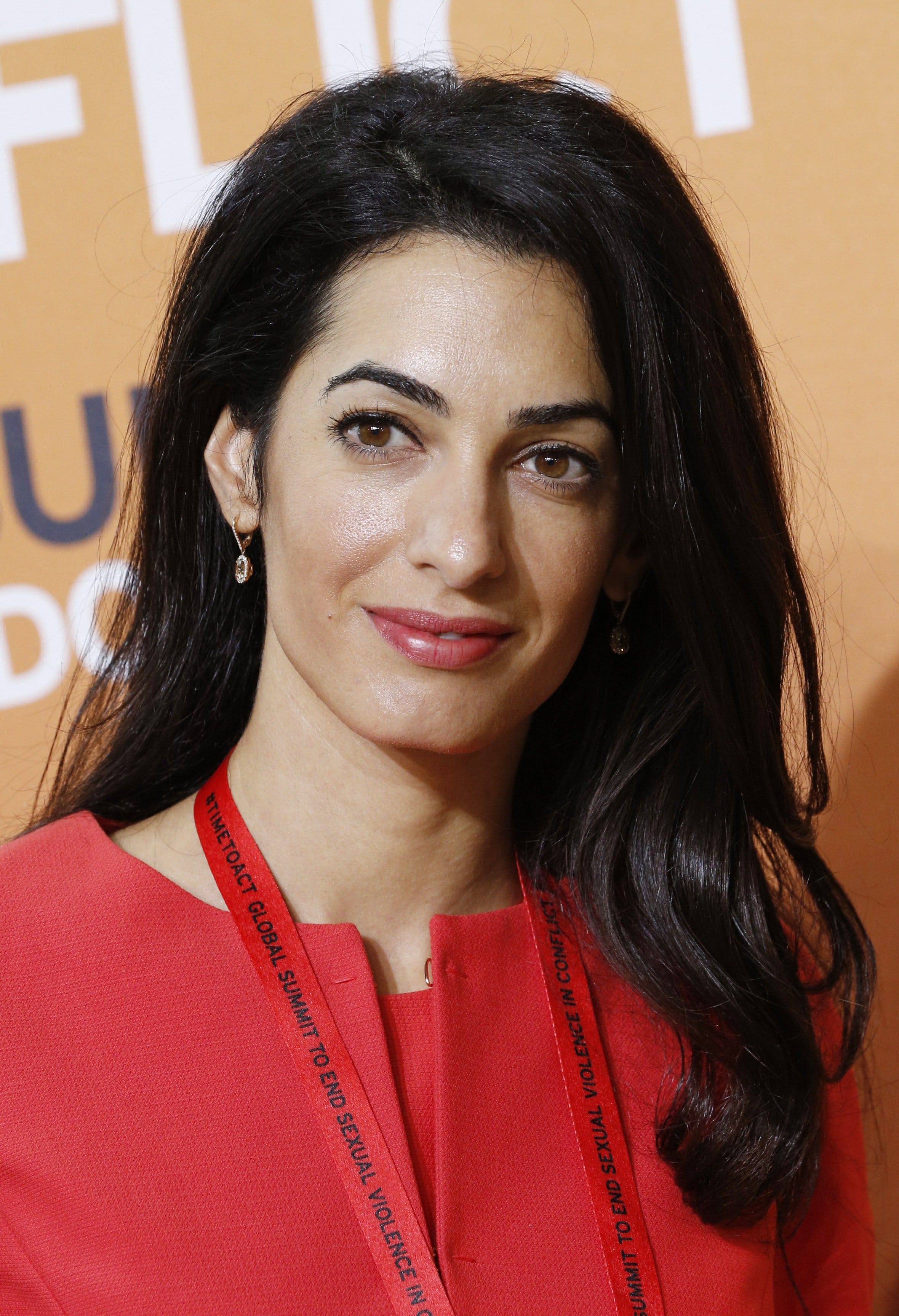 Amal Alamuddin Clooney, Amal Alamuddin Make First Red Carpet