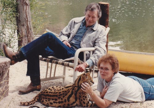 DeForest Kelley and author Kris Smith