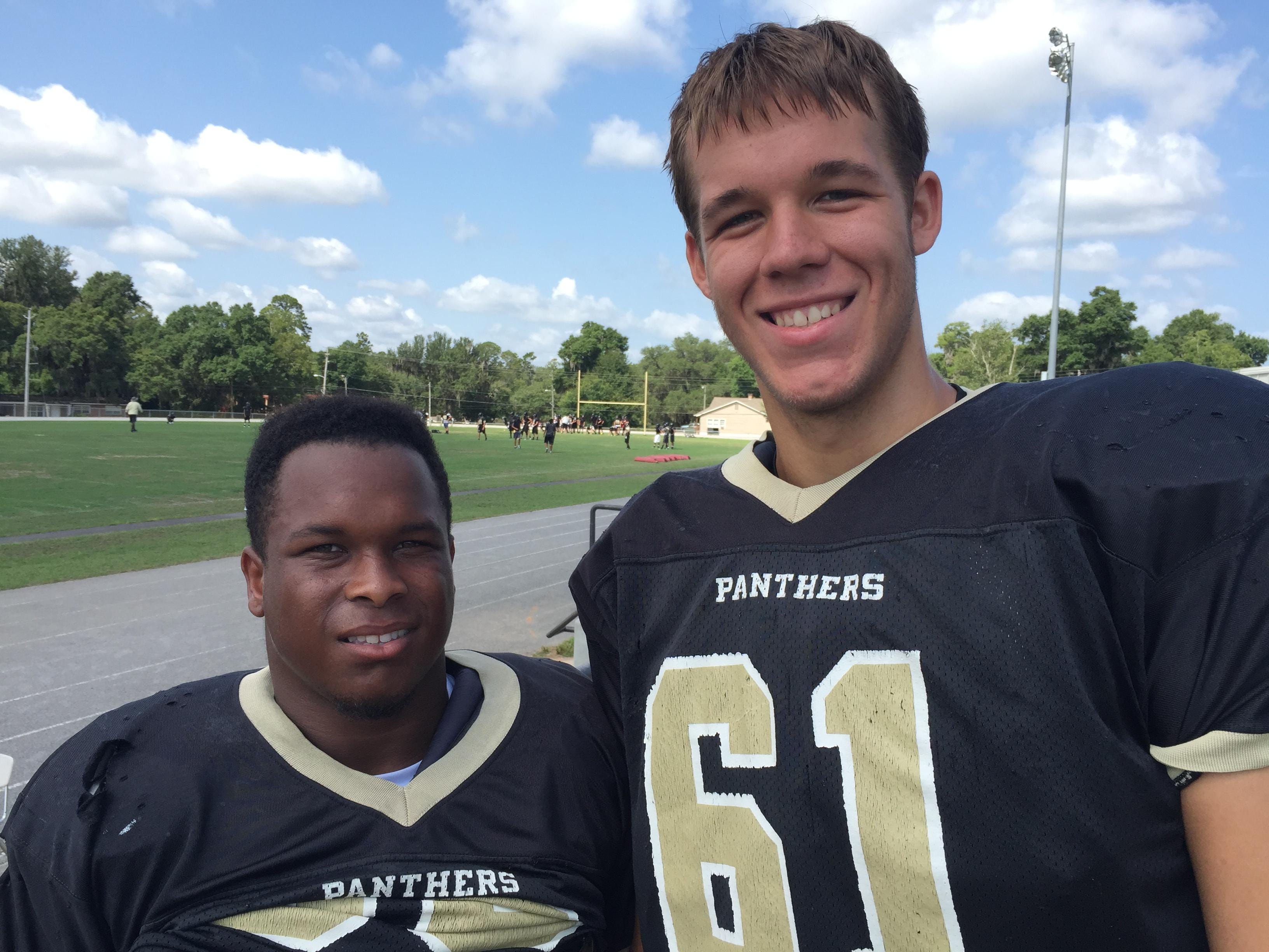 Milton running back Shemar Henderson, left, and defensive tackle Tyler Wallace are two of the players to watch on the Panthers 2015 squad.