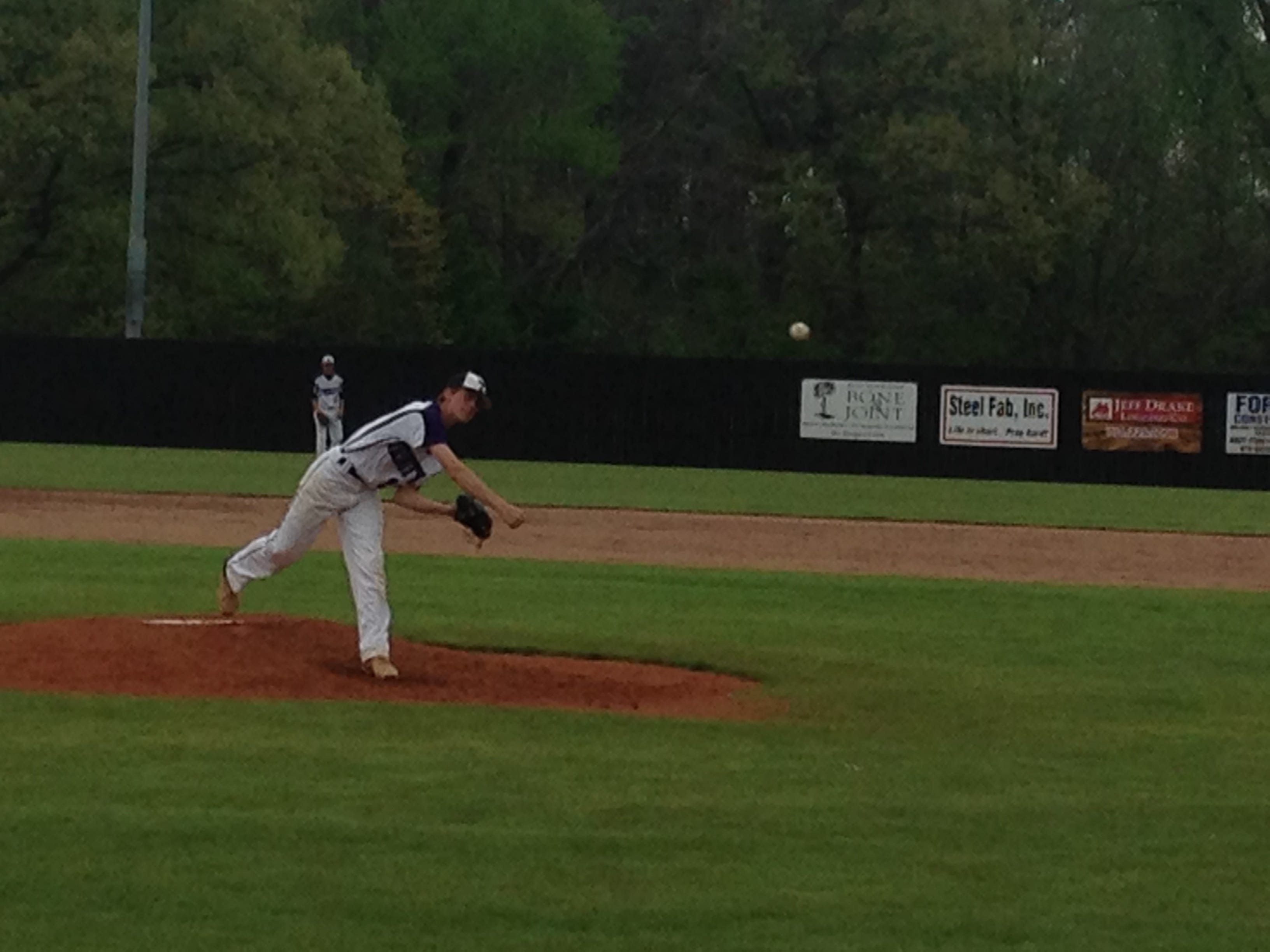 Payton Bankston pitched seven innings for Trinity Christian Academy, allowing six hits and striking out two batters.