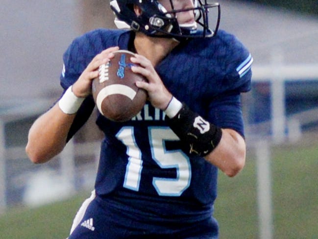 Airline's Brad Fream during their game against Ruston Friday evening at Airline High School.