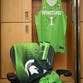 Michigan State's "Mean Green" uniforms for Saturday's game vs. Maryland.