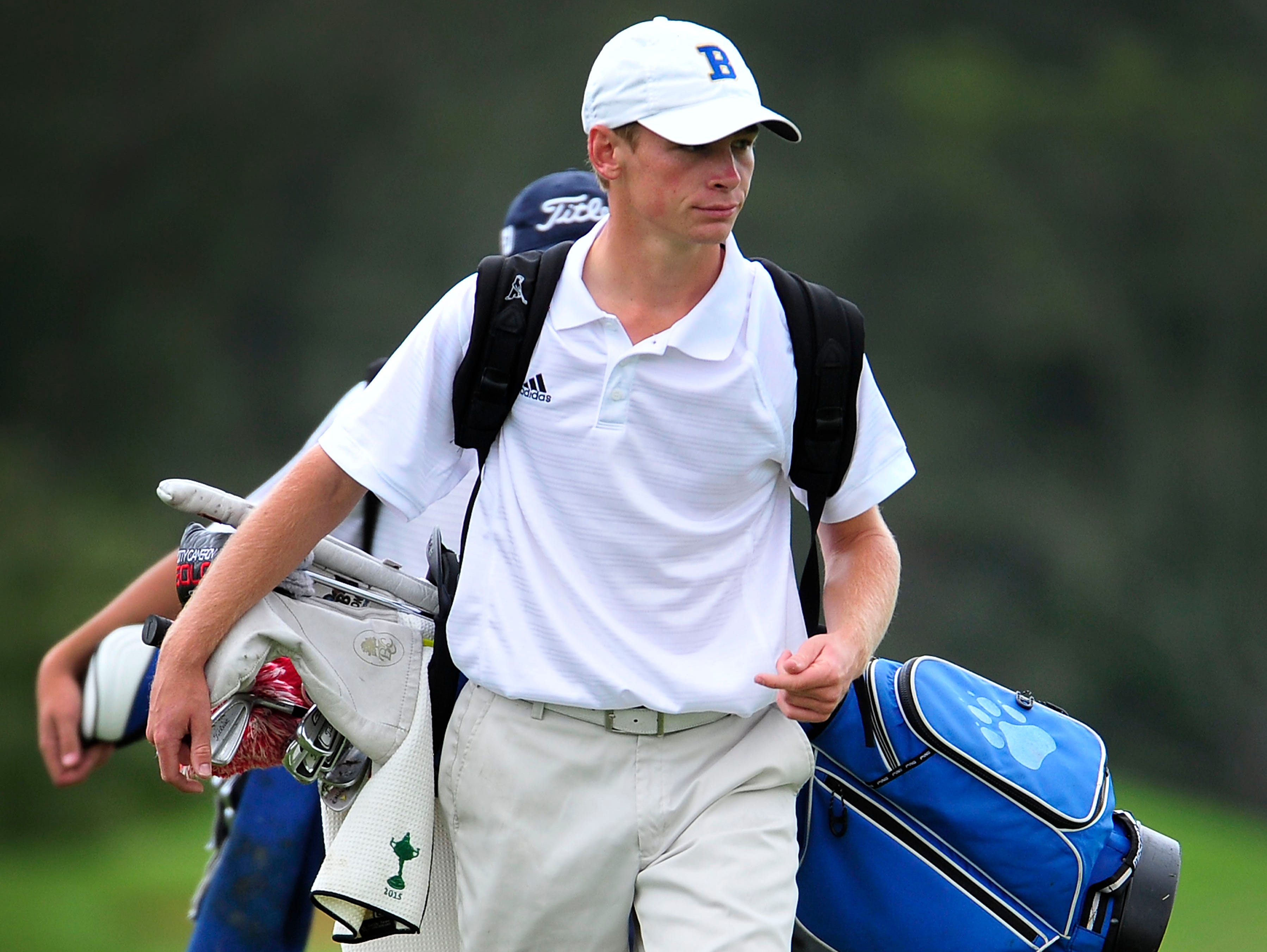 Brentwood's Trevor Johnson helped lead the Bruins to the Class AAA state golf title as a team.