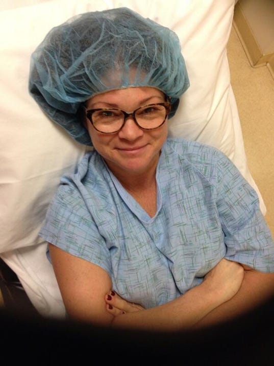 Valerie Bertinelli getting ready for foot surgery