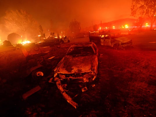 AP APTOPIX CALIFORNIA WILDFIRES A WEA USA CA