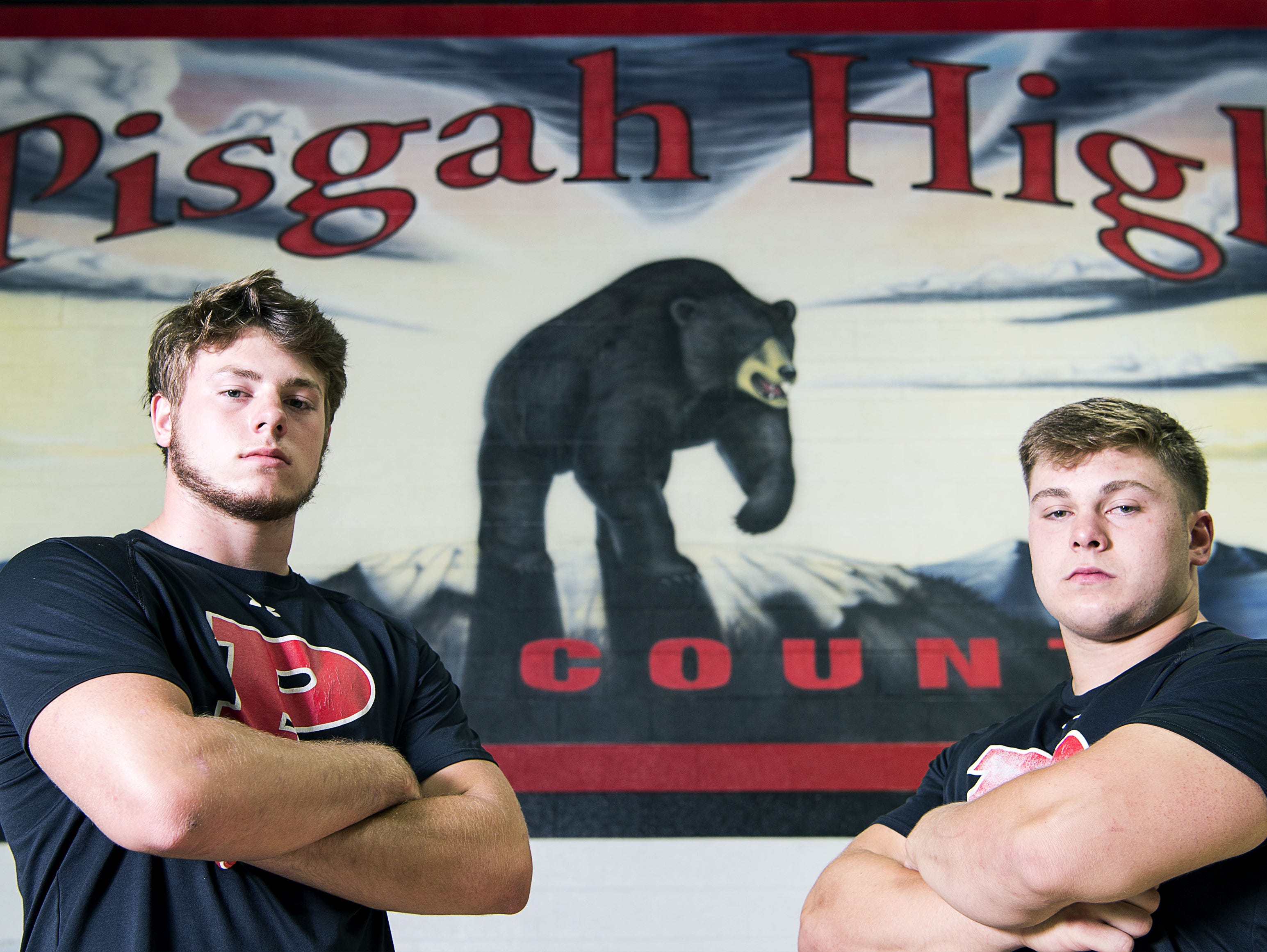 Pisgah's Trey Morgan, left, and Michael Parrott.