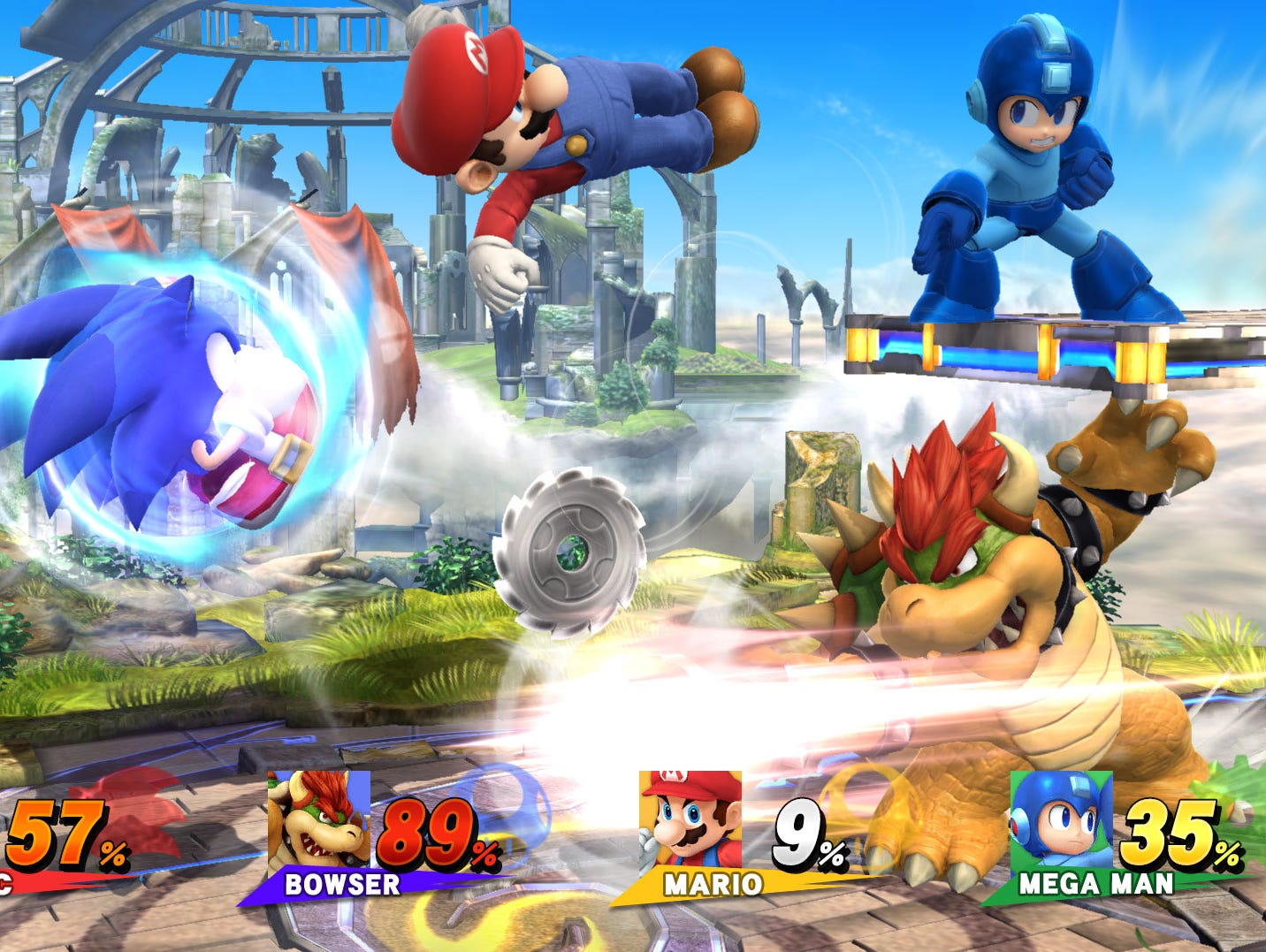 A scene from 'Super Smash Bros.' for the Wii U.