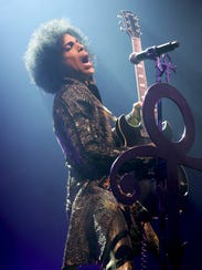 Prince performs Thursday at the Fox Theatre in Detroit.