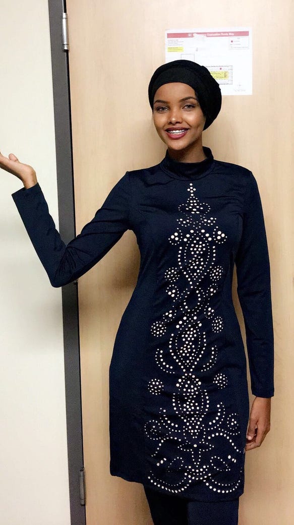Halima Aden will be the first to compete in the Miss
