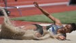 Janay DeLoach competes during the women's long jump
