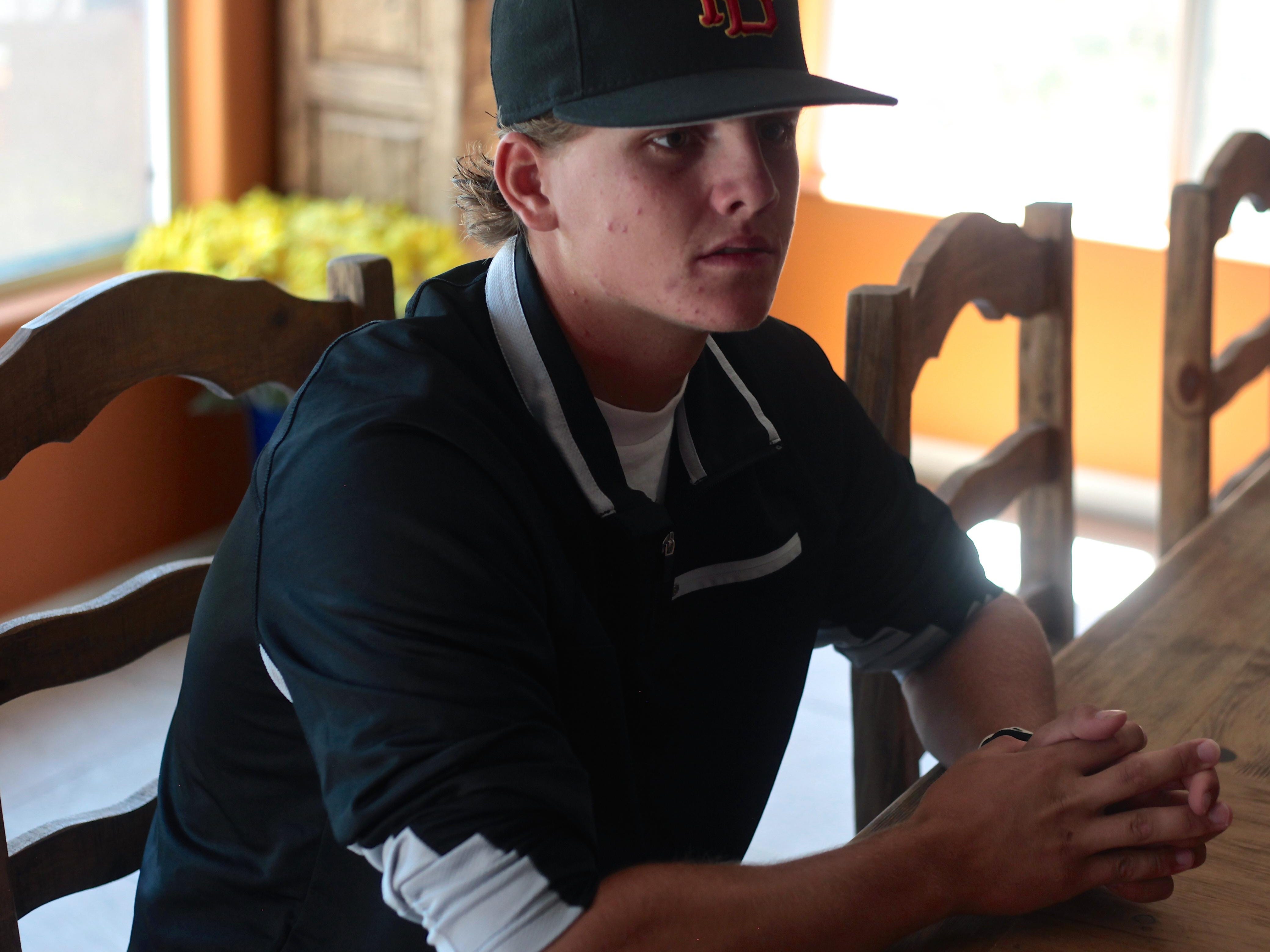 Travis Moniot, 17, could be selected in next week’s 2015 MLB First-Year Player Draft after graduating from Palm Desert High School in May.