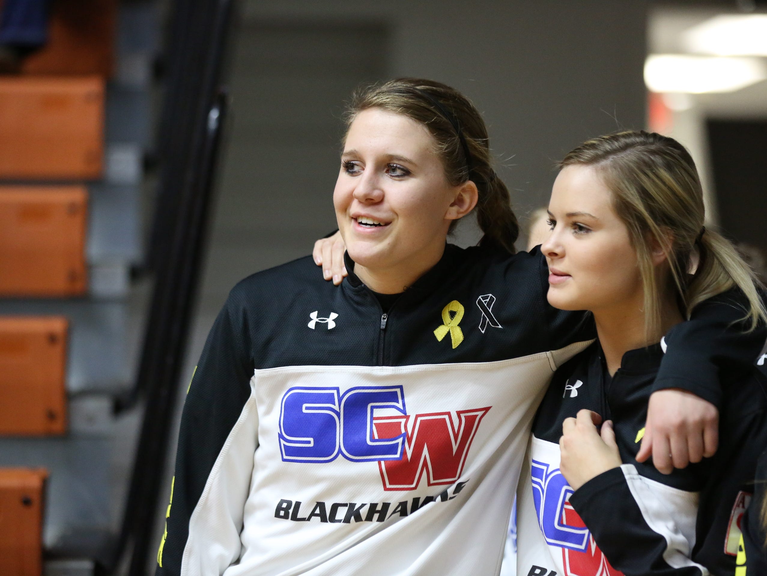 SCW's Myah Selland (left) averaged 23.8 points, 8.4 rebounds, 3.8 assists and 3.1 steals per game last season, shattering her own record for scoring average.