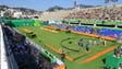 A general view of the archery competition during the