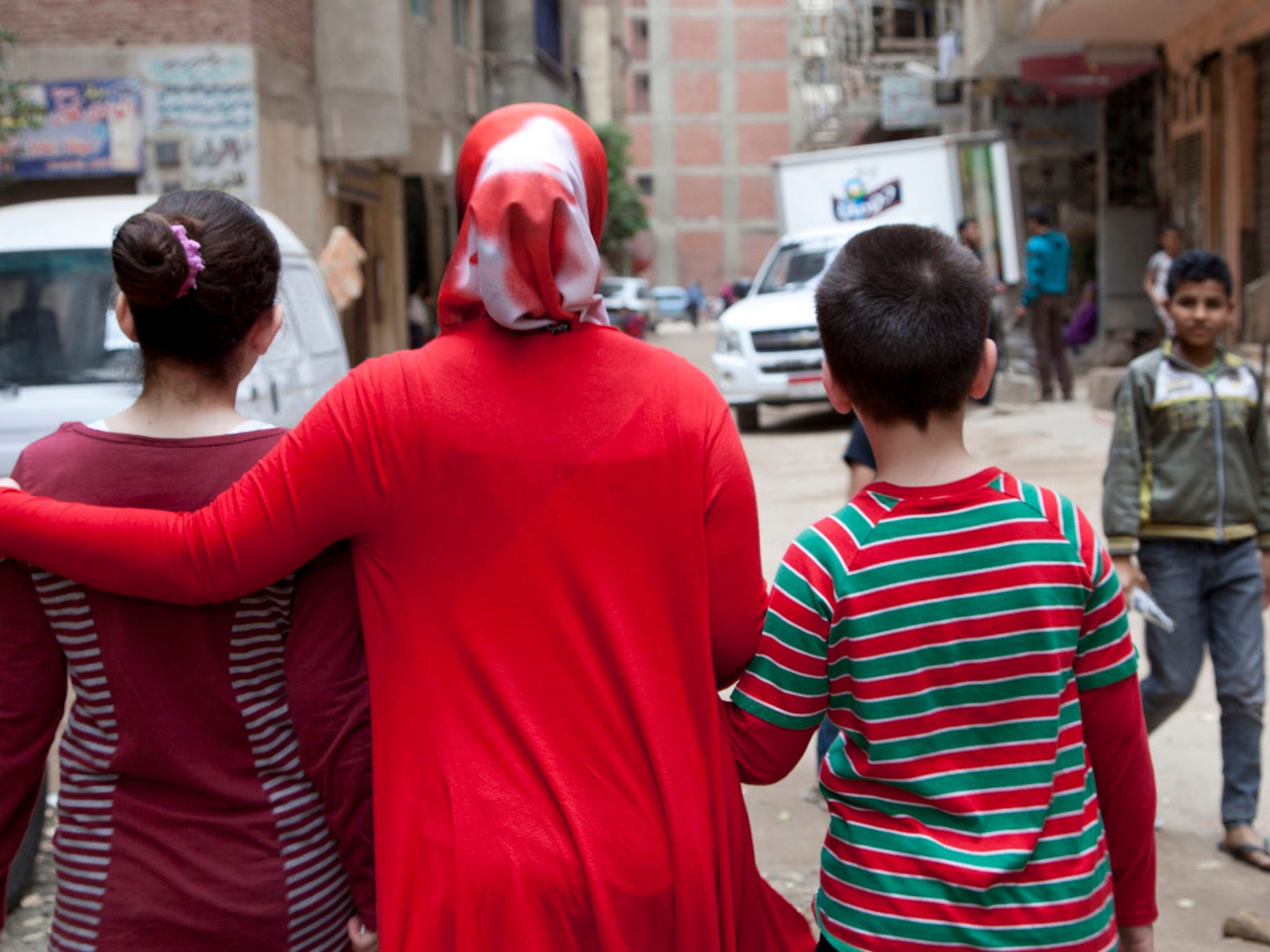 This woman, who worked as an engineer in Damascus, has not been able to find work since fleeing Cairo in 2013.