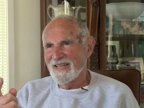 Jerry Graham, as seen in a frame-grab from the video of his final interview with his son Jefferson.