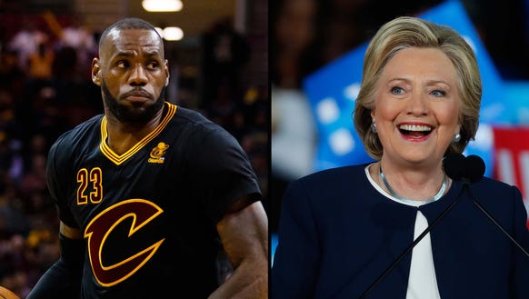 LeBron James will campaign with Hillary Clinton.