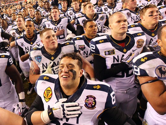 Nice one: Navy-Air Force game may fall victim to federal shutdown 1380640220000-USP-NCAA-Football-Navy-at-Army