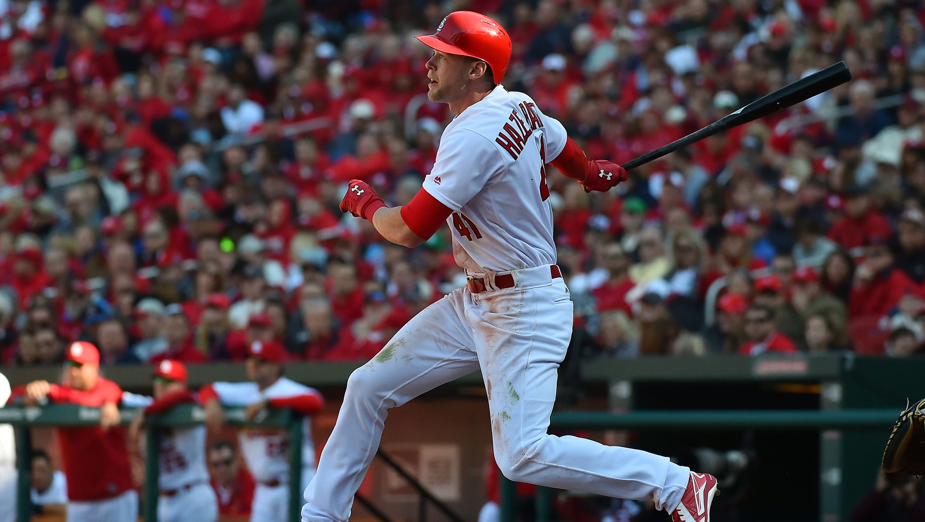 Jeremy Hazelbaker&#39;s big-league dream comes true with Cardinals