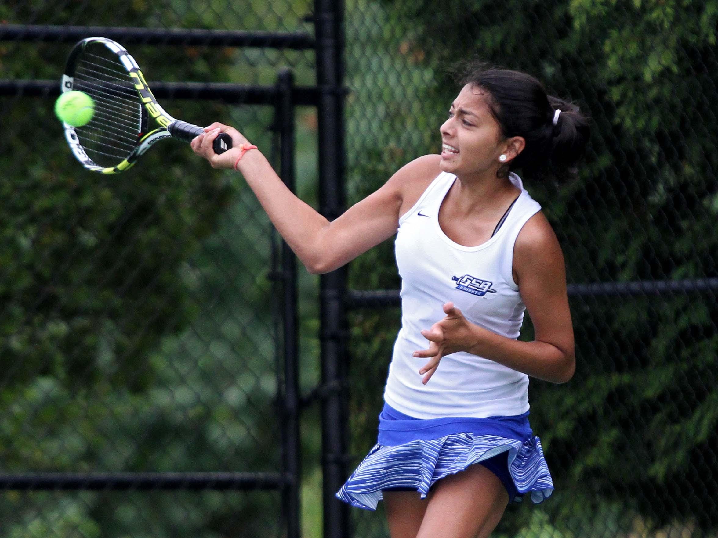 Krishna Patel of Gill St. Bernard’s is the Courier News Girls Tennis Player of the Year.