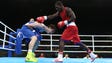Adlan Abdurashidov of Russia ducks from a punch from