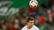 New Zealand's Michael McGlinchey (8) gets off a header