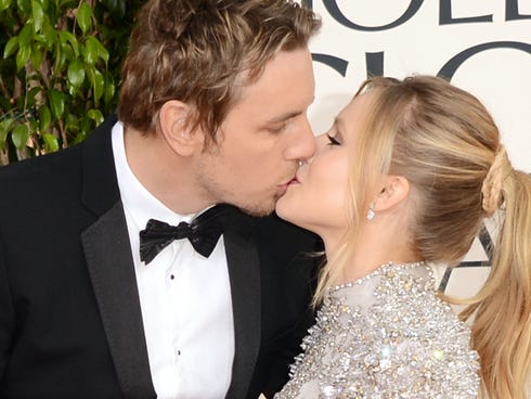 Kristen and Dax at the Golden Globes on January 13, 2013.