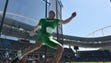 Zoltan Kovago (HUN) competes in the men's discus throw