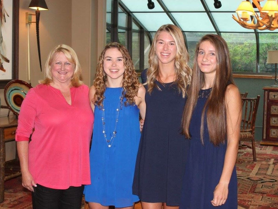 Members of Smoky Mountain's state-championship girls 3,200-meter relay were honored on Sunday.