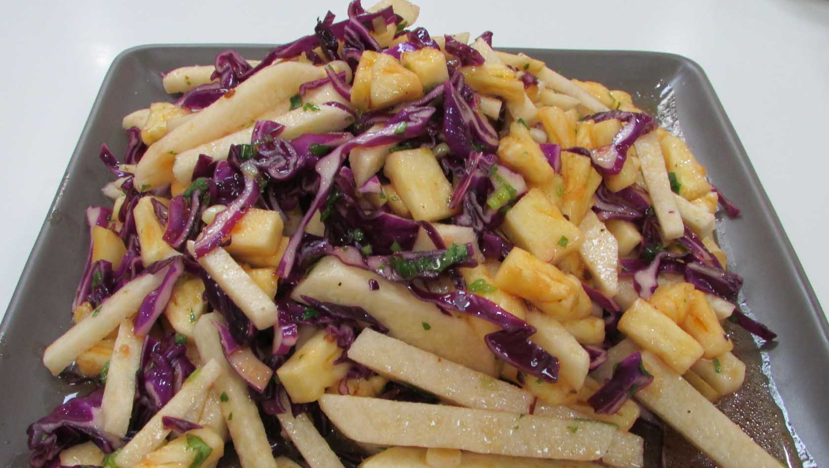 Jicama and Pineapple Salad with Cilantro Vinaigrette