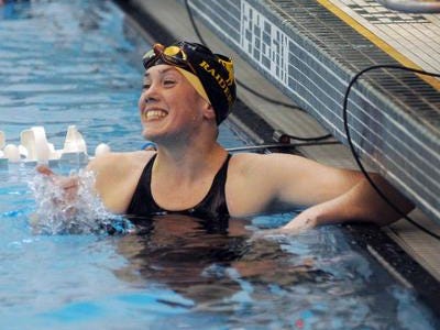 Senior Emma Bradley was the Division 2 state runner-up in the 500-yard freestyle.
