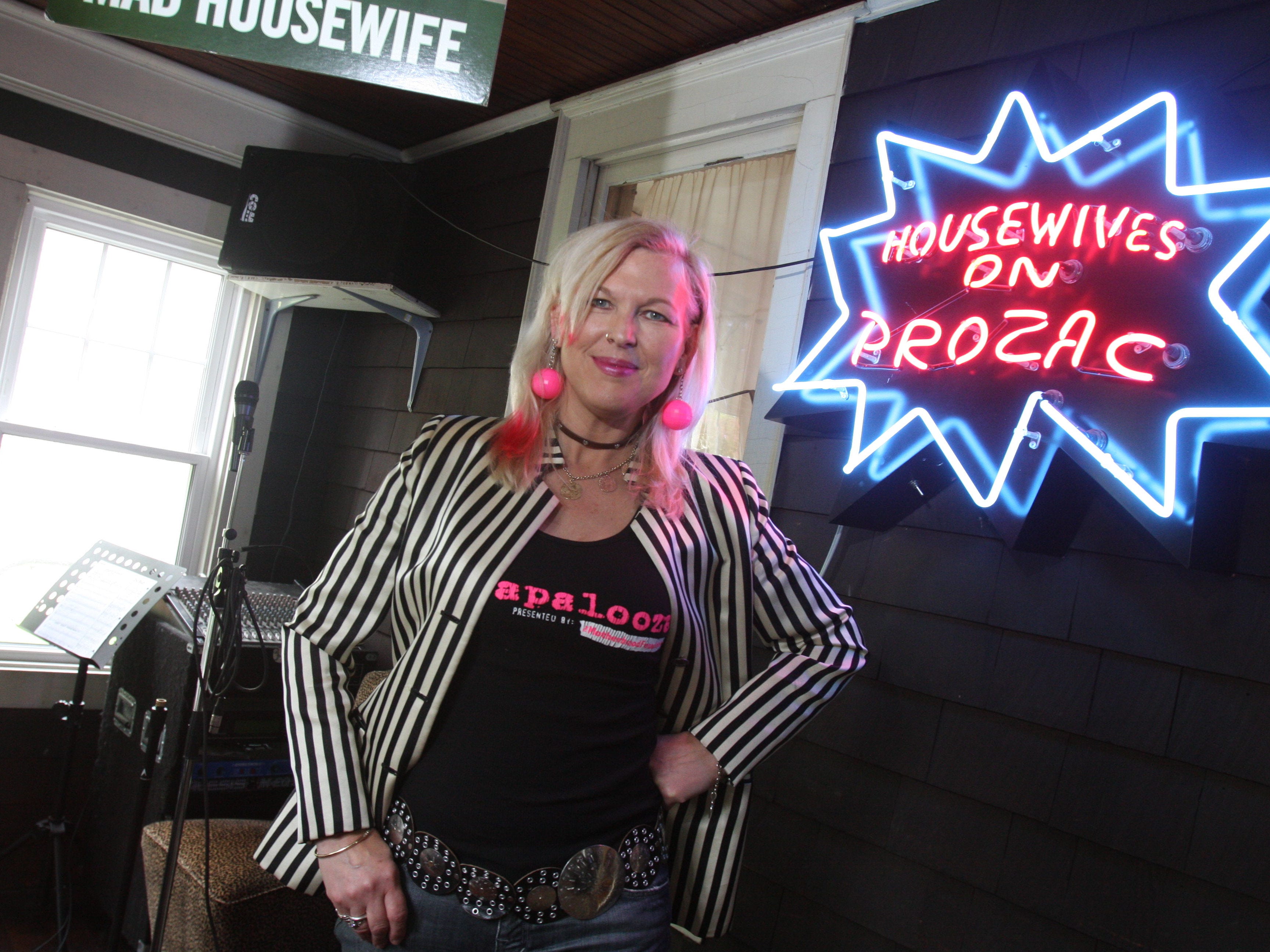 Ali Marpet’s mother Joy Rose, of the band Housewives on Prozac, is also the founder of Mamapalooza, an event that celebrates the power of mothers.