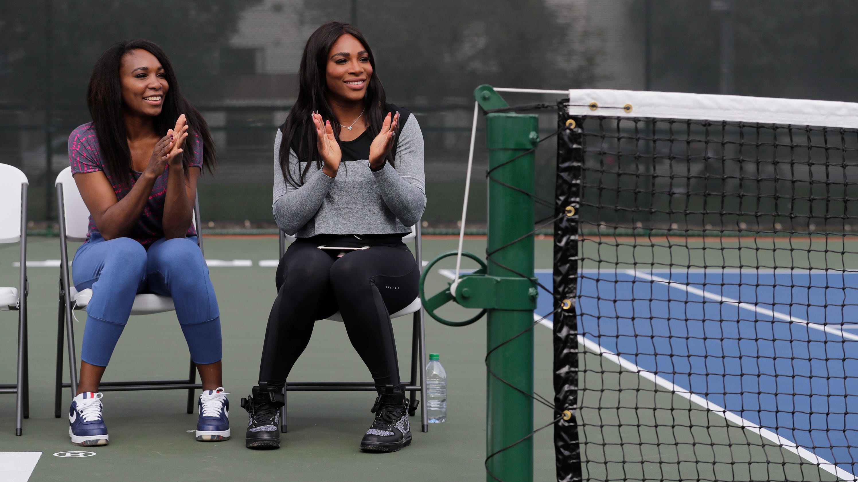 Straight back to Compton: Venus and Serena Williams go home