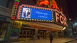 Mike Ilitch is remembered on the marquee of the Fox