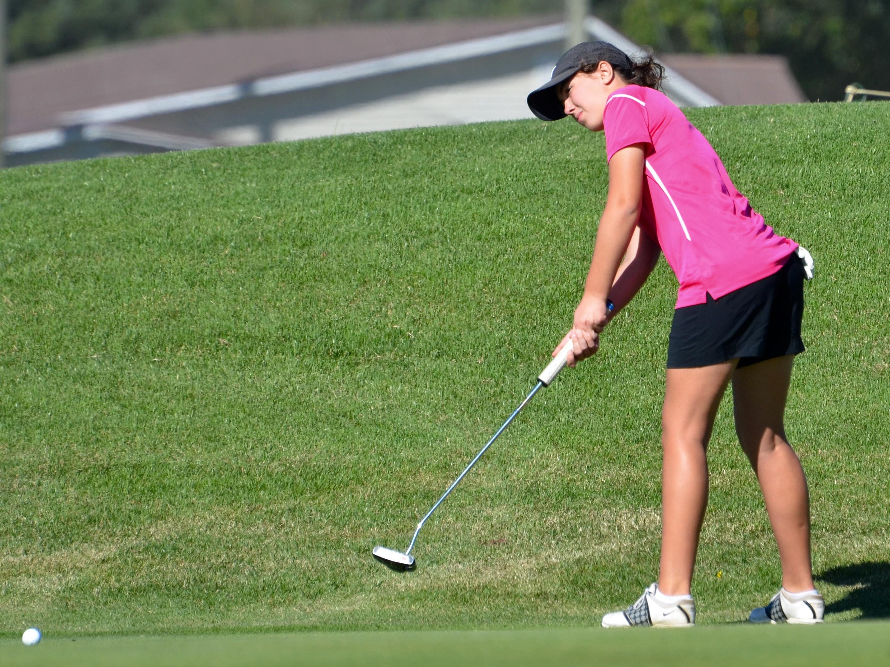 Central Magnet’s Delaney Sain competed in her first TSSAA Class A/AA state tournament Tuesday.