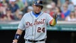 July 5: Miguel Cabrera motions toward the Indians bench