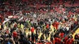 Texas Tech fans stormed the court after the Red Raiders'
