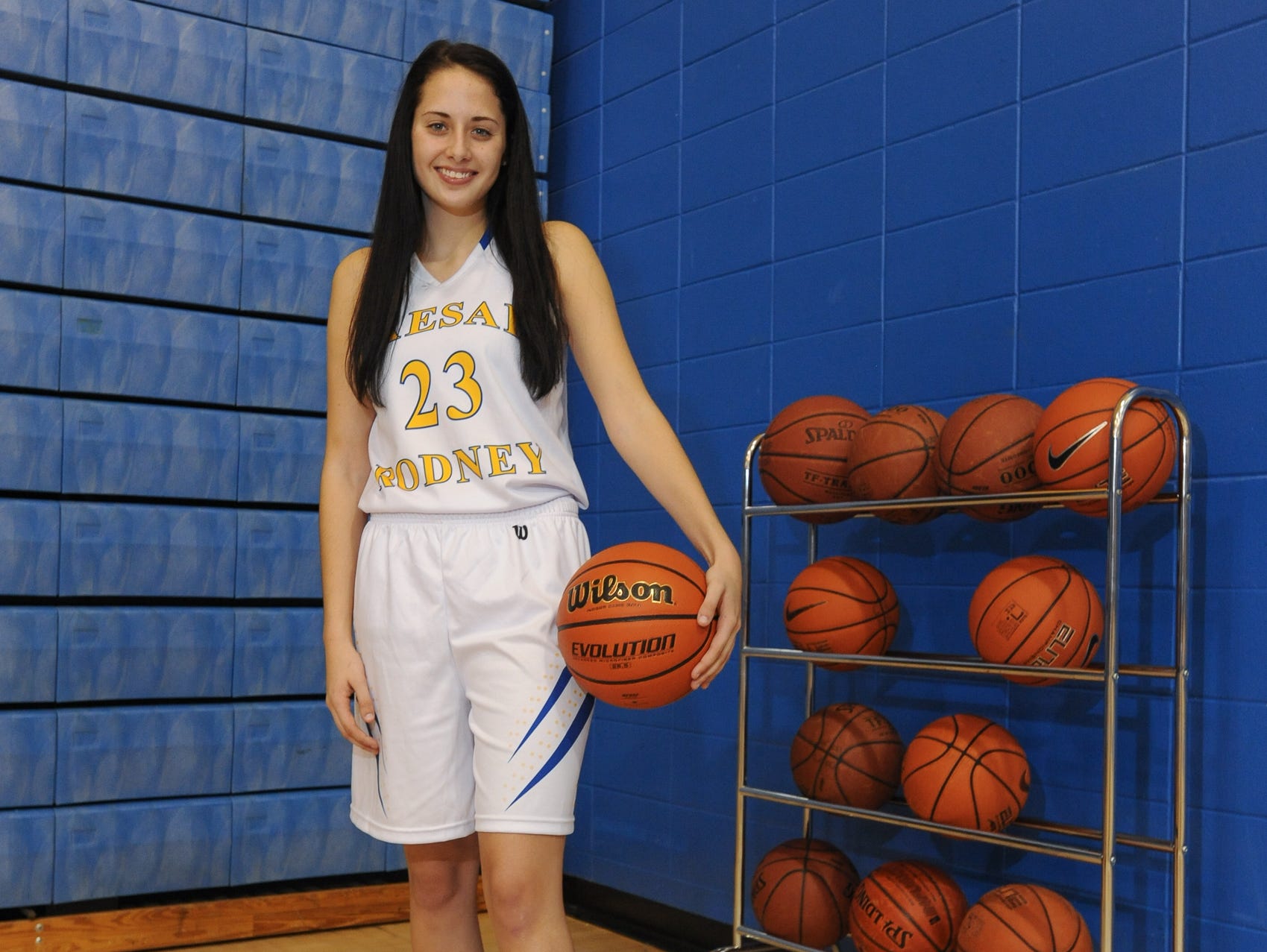 Jordan Moseley of Caesar Rodney girls basketball.
