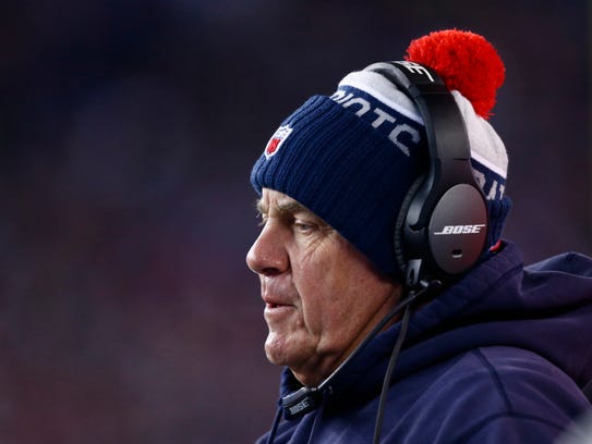 Patriots head coach Bill Belichick during a game against