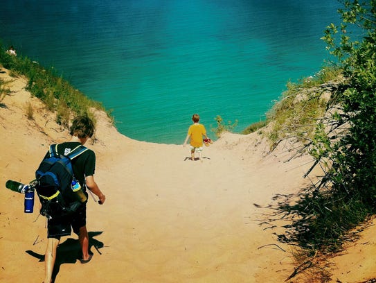 Seven miles west of Grand Marais inside Pictured Rock