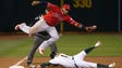 April 12: Angels third baseman Yunel Escobar catches