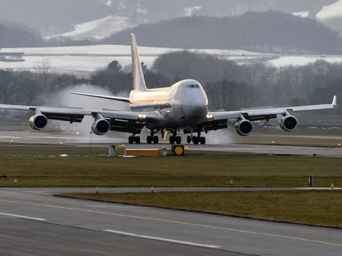 Four-engine aircraft, such as the Boeing 747, can often continue at altitude when two engines fail, and pilots practice the maneuver in training.