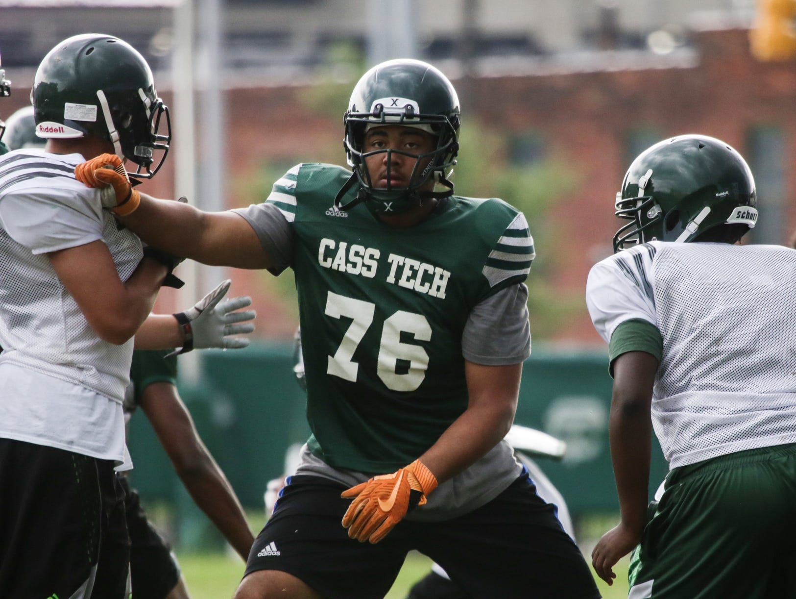 Jordan Reid is a three-star offensive lineman from Detroit Cass Tech.