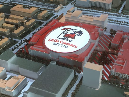 Model of Little Caesars Arena reveals big plans for seats suites